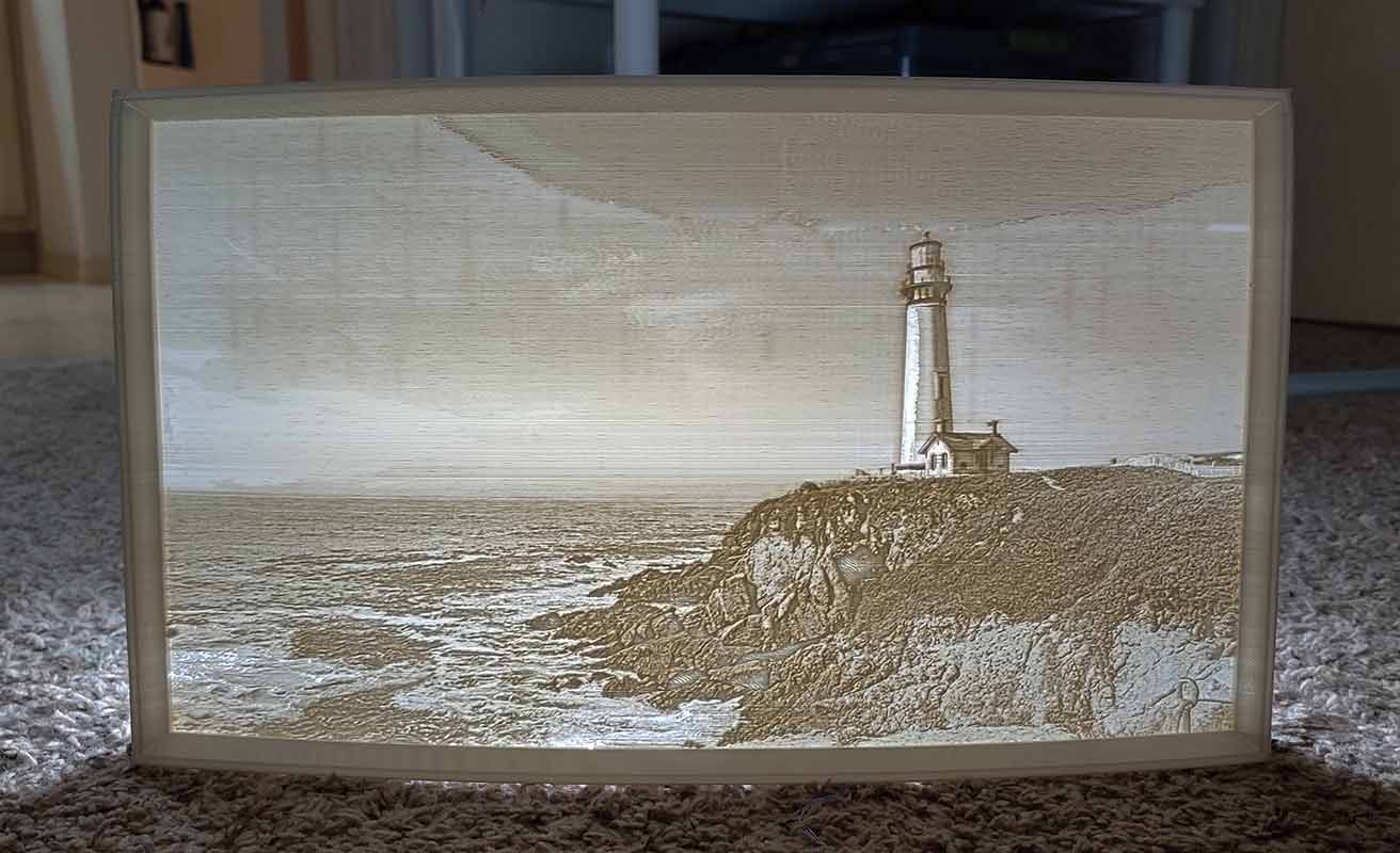 Lighthouse Lithophane
